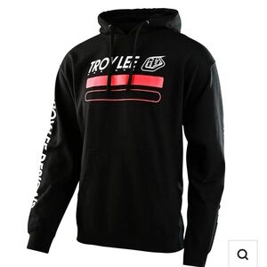 NEW WITH TAGS TROY LEE DESIGNS TLD Black Hoodie Racing Motocross Boy’s Medium